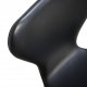 Sæt af 4 Arne Jacobsen Syver stole i sort læder
