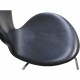 Sæt på 7 Arne Jacobsen Syver stole i sort læder