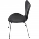 Sæt på 7 Arne Jacobsen Syver stole i sort læder