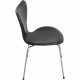 Sæt på 7 Arne Jacobsen Syver stole i sort læder