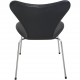 Sæt på 7 Arne Jacobsen Syver stole i sort læder