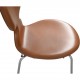 Sæt af 6 Arne Jacobsen Myre stole i cognac classic læder 1990'erne