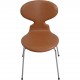 Sæt af 6 Arne Jacobsen Myre stole i cognac classic læder 1990'erne