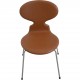 Sæt af 6 Arne Jacobsen Myre stole i cognac classic læder 1990'erne