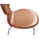 Sæt af 6 Arne Jacobsen Myre stole i cognac classic læder 1990'erne
