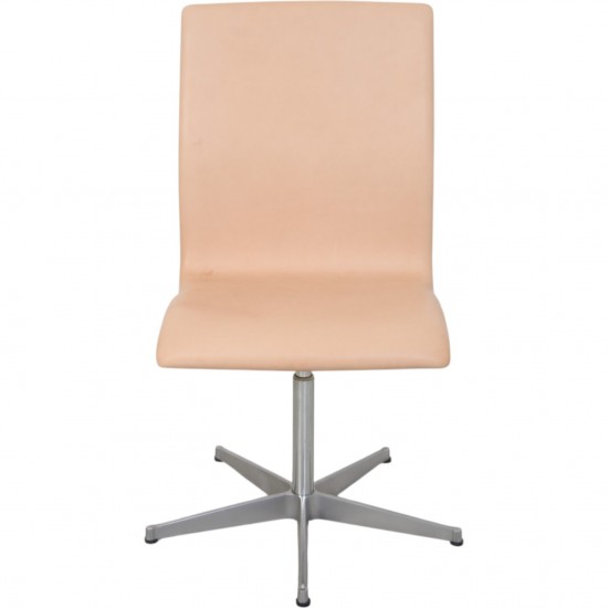 Arne Jacobsen Oxford stol i natur læder 1985