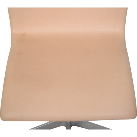 Arne Jacobsen Oxford stol i natur læder 1985