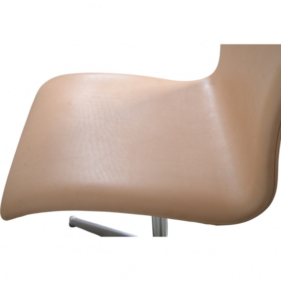 Arne Jacobsen Oxford stol i natur læder 1985