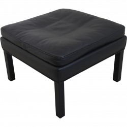 Børge Mogensen 2202 skammel i sort læder 1990'erne