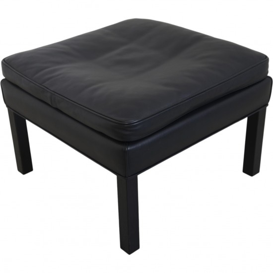 Børge Mogensen 2202 skammel i sort læder 1990'erne