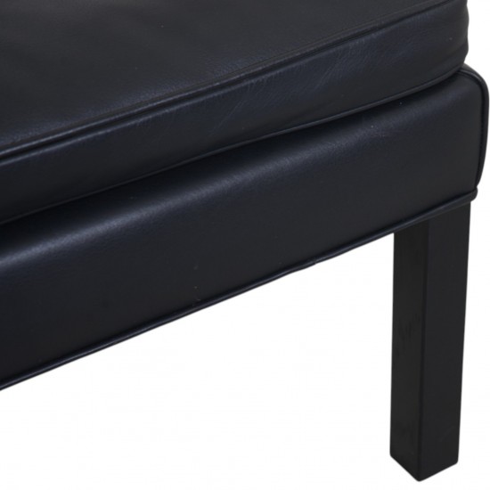 Børge Mogensen 2202 skammel i sort læder 1990'erne