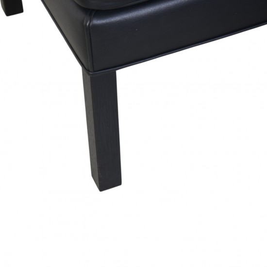 Børge Mogensen 2202 skammel i sort læder 1990'erne