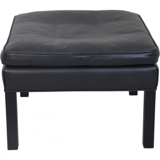 Børge Mogensen 2202 skammel i sort læder 1990'erne