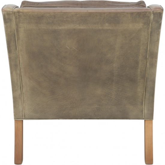 Børge Mogensen 2207 lænestol i patineret læder 1970'erne