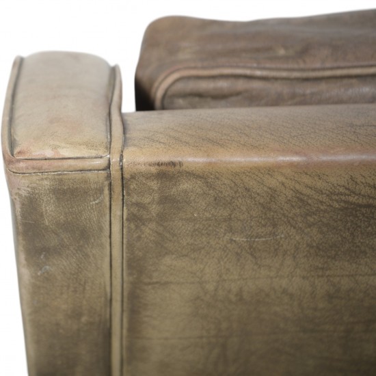 Børge Mogensen 2207 lænestol i patineret læder 1970'erne