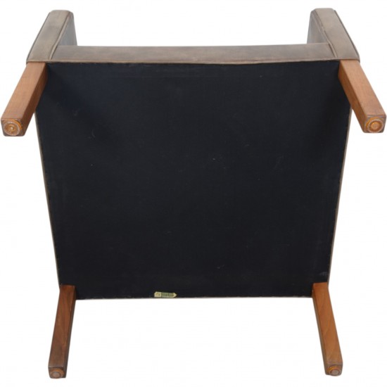 Børge Mogensen 2207 lænestol i patineret læder 1970'erne