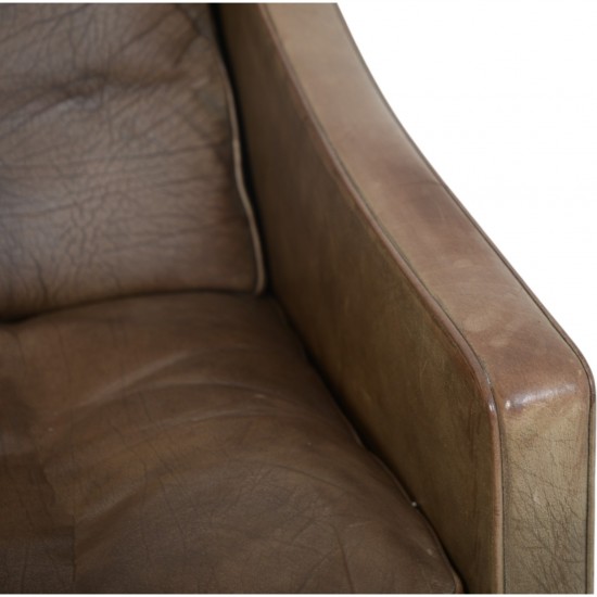 Børge Mogensen 2207 lænestol i patineret læder 1970'erne