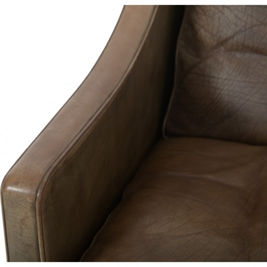 Børge Mogensen 2207 lænestol i patineret læder 1970'erne