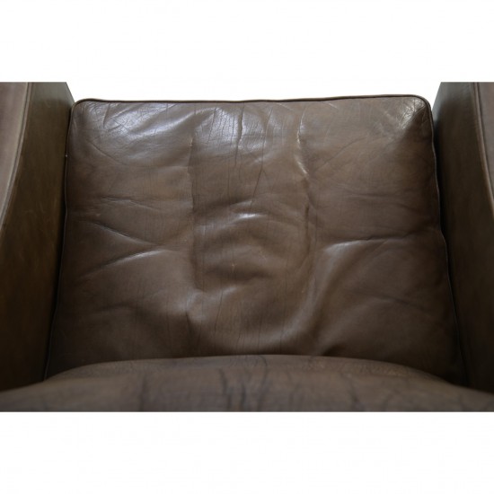 Børge Mogensen 2207 lænestol i patineret læder 1970'erne