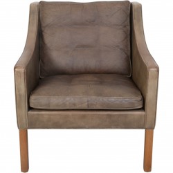 Børge Mogensen 2207 lænestol i patineret læder 1970'erne