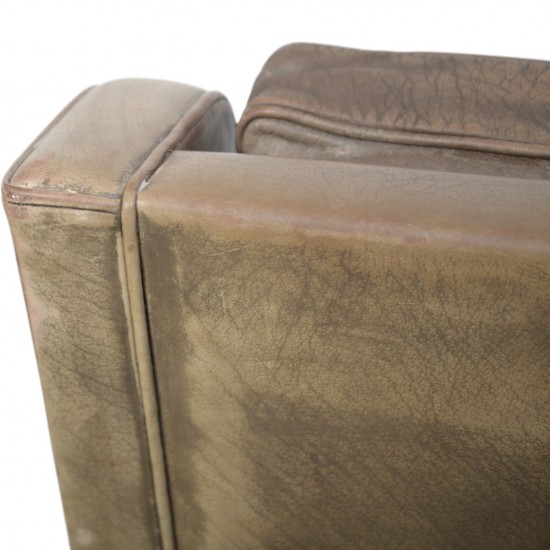 Børge Mogensen 2207 lænestol i patineret læder 1970'erne