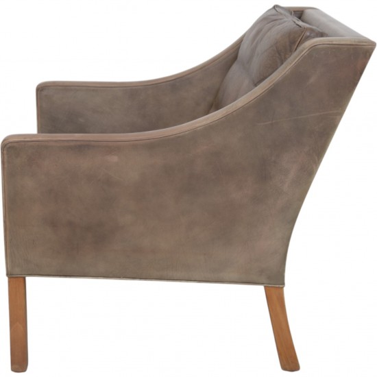 Børge Mogensen 2207 lænestol i patineret læder 1970'erne