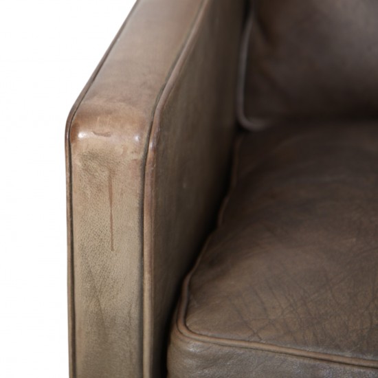 Børge Mogensen 2207 lænestol i patineret læder 1970'erne