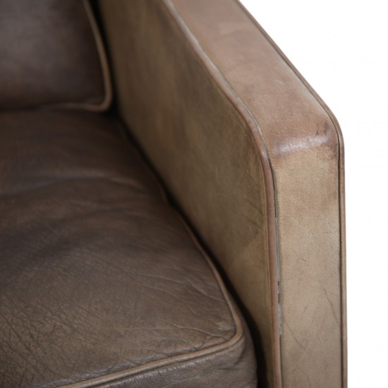 Børge Mogensen 2207 lænestol i patineret læder 1970'erne