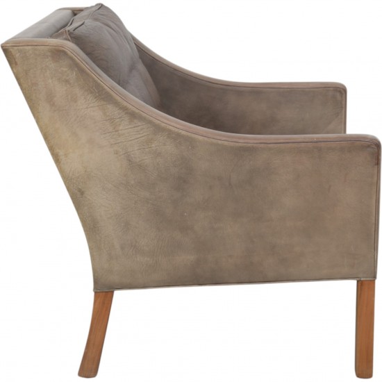 Børge Mogensen 2207 lænestol i patineret læder 1970'erne