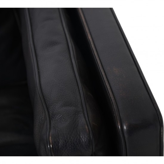 Børge Mogensen 2212 2.personers sofa i sort læder 1980'erne