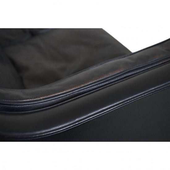 Børge Mogensen 2212 2.personers sofa i sort læder 1980'erne