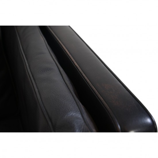 Børge Mogensen 2212 2.personers sofa i sort læder 1980'erne