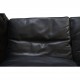 Børge Mogensen 2212 2.personers sofa i sort læder 1980'erne