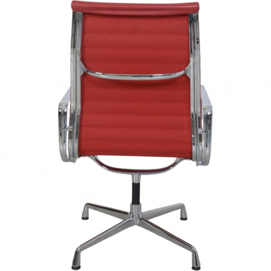 Charles Eames Ea-109 stol i rødt læder 2007