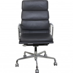 Charles Eames EA-219 kontorstol i gråt læder 2012