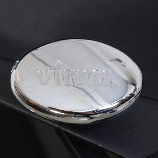 Charles Eames EA-219 kontorstol i gråt læder