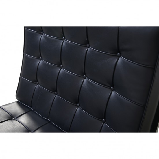 Ludwig Mies van der Rohe Barcelona stol i sort læder 2010'erne