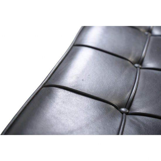 Ludwig Mies van der Rohe Barcelona stol i sort læder 2010'erne