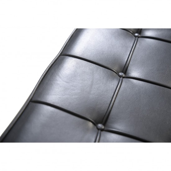 Ludwig Mies van der Rohe Barcelona stol i sort læder 2010'erne