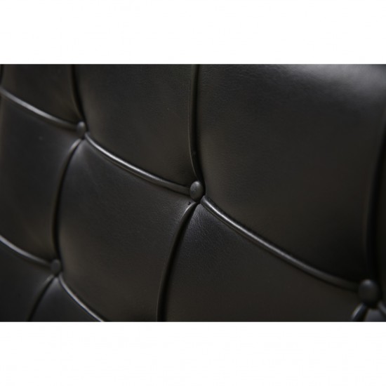 Ludwig Mies van der Rohe Barcelona stol i sort læder 2010'erne