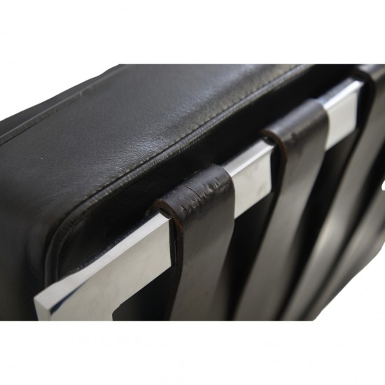 Ludwig Mies van der Rohe Barcelona stol i sort læder 2010'erne