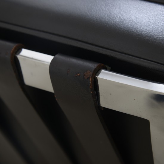 Ludwig Mies van der Rohe Barcelona stol i sort læder 2010'erne