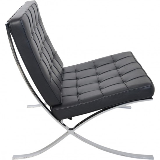 Ludwig Mies van der Rohe Barcelona stol i sort læder 2010'erne