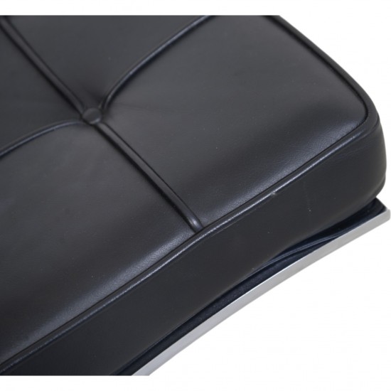 Ludwig Mies van der Rohe Barcelona stol i sort læder 2010'erne