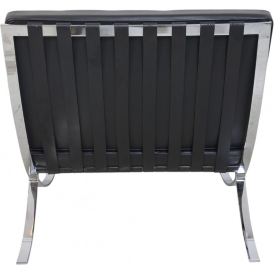 Ludwig Mies van der Rohe Barcelona stol i sort læder 2010'erne