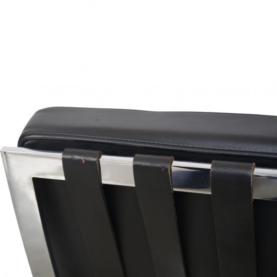 Ludwig Mies van der Rohe Barcelona stol i sort læder 2010'erne