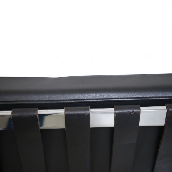 Ludwig Mies van der Rohe Barcelona stol i sort læder 2010'erne