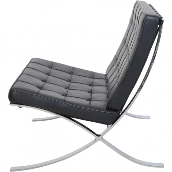 Ludwig Mies van der Rohe Barcelona stol i sort læder 2010'erne