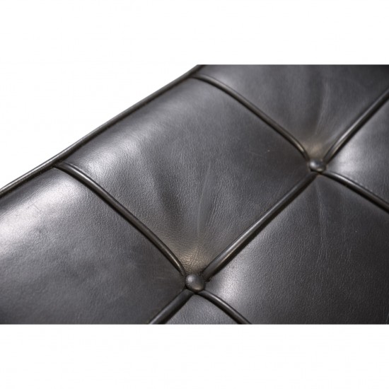 Ludwig Mies van der Rohe Barcelona stol i sort læder 2010'erne