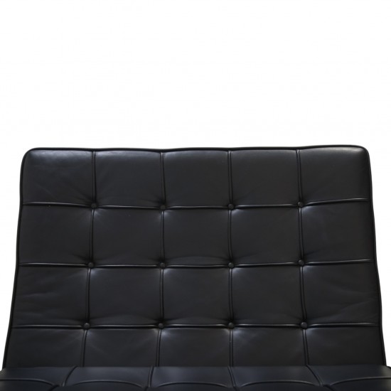 Ludwig Mies van der Rohe Barcelona stol i sort læder 2010'erne